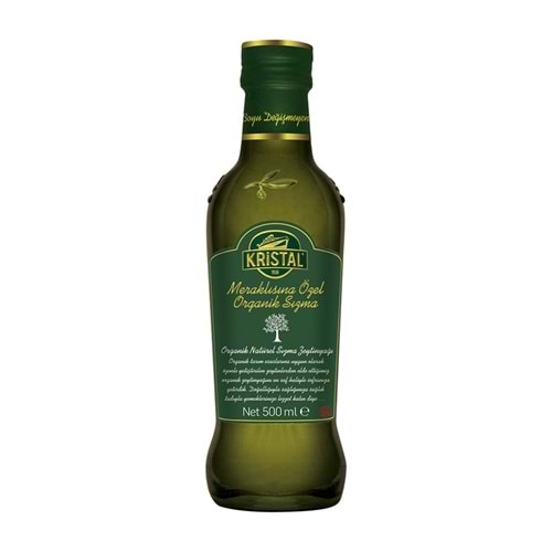 Kristal Organik Sızma Zeytinyağı 500 Ml Cam