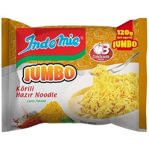 İndomie Jumbo Köri Çeşnili Noodle 120 Gr