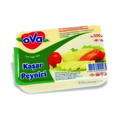 Ova Kaşar Peynir 500 Gr Kare