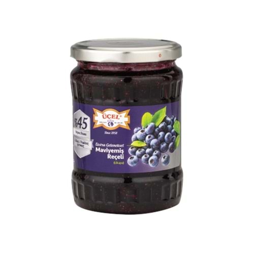 Üçel Likapa (Maviyemiş) Reçeli Glikozsuz 680 Gr Cam