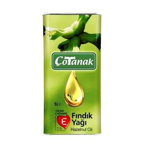 Çotanak Fındık Yağı 5 Lt Teneke