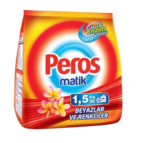 Peros Matik 1.5 Kg Beyaz Ve Renkliler