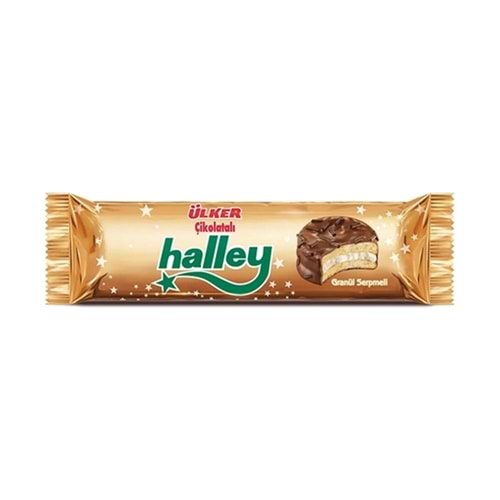 Ülker Halley Mini Granüllü Çikolata Kaplamalı Bisküvi 66 Gr