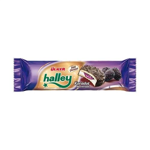 Ülker Halley Mini Karadut Dolgulu Çikolata Kaplamalı Bisküvi 74 Gr
