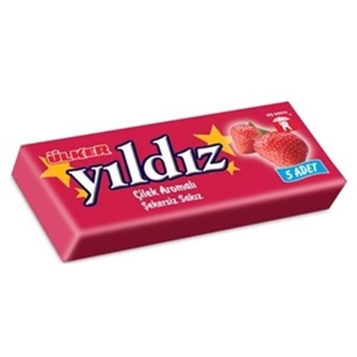 Ülker Yıldız Şekersiz Stıck Çilek Aromalı Sakız 7 Gr