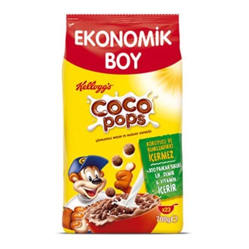 Kelloggs Coco Pops Topları Kakaolu Buğday Ve Mısır Gevreği 700 Gr