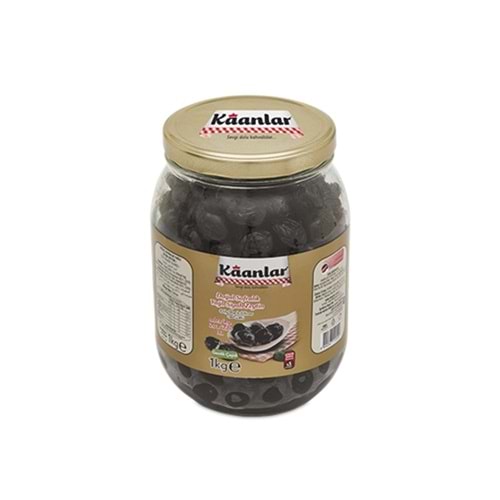 Kaanlar Sofralık Doğal Salamura Yağlı Siyah Zeytin 1 Kg