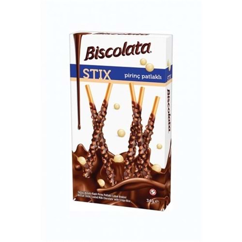 Şölen Biscolata Stix Pirinç Patlaklı Çikolata Kaplı Bisküvi 34 Gr