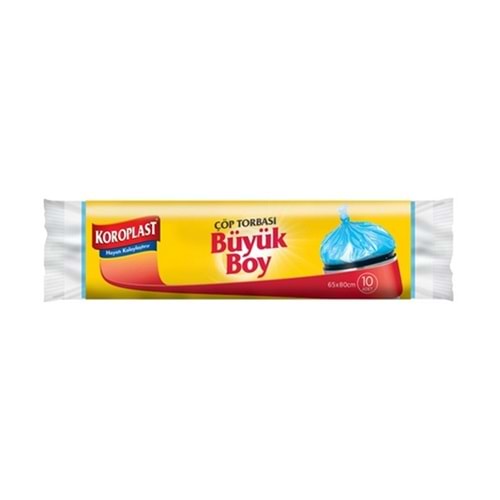Koroplast Çöp Torbası Ekonomik Büyük 65X80 10 Lu