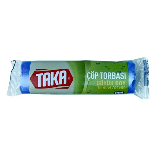 Taka Çöp Torbası Büyük Boy 65X80 10 Lu