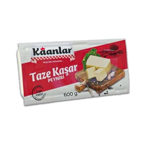 Kaanlar Taze Kaşar Peyniri Tam Yağlı 600G