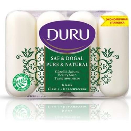 Duru Saf Doğal Klasik Güzellik Sabunu 4 Lü 280 Gr