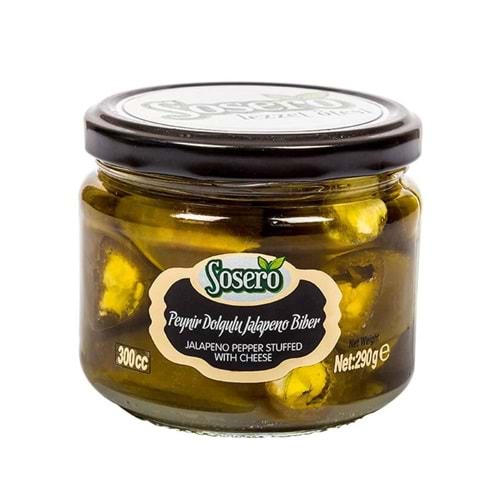 Sosero Peynir Dolgulu Jalapeno Biber 290 Gr Cam