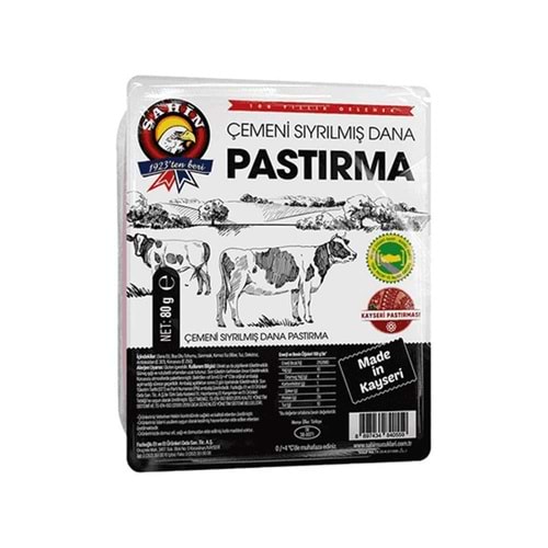 Şahin Vakumlu Seçme Pastırma 80 Gr