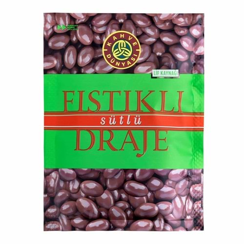 Kahve Dünyası Sütlü Antep Fıstıklı Çikolatalı Draje 60 Gr