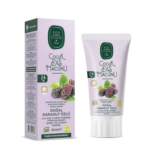 Eyüp Sabri Tuncer 60 Ml Diş Macunu Karadut Özlü Çocuk