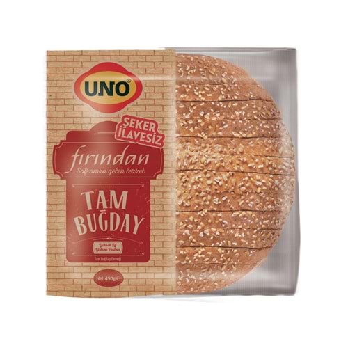 Uno Fırından Tam Buğday Ekmeği 450 Gr