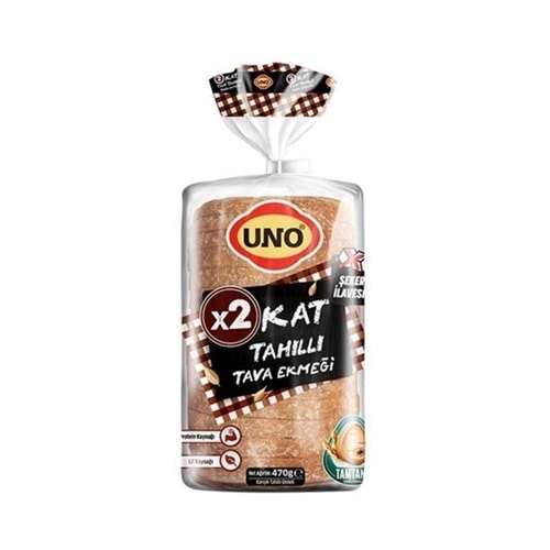 Uno 2 Kat Tahıllı Tava Ekmeği 470 Gr