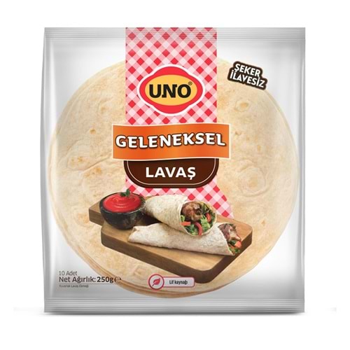 Uno Geleneksel Lavaş 15 Cm 10 Lu 250 Gr
