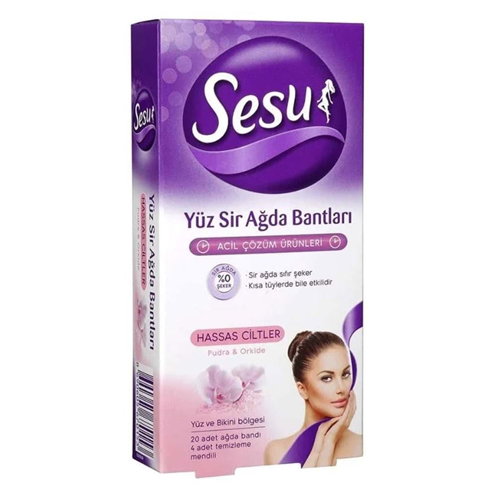 Sesu Yüz Sir Ağda Bantları Soft 12 Li