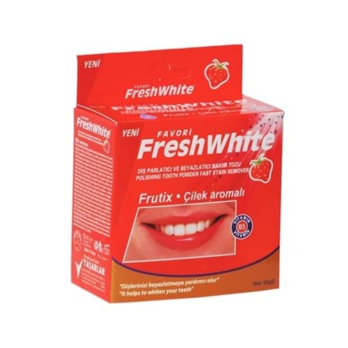Fresh White Diş Beyazlatıcı Çilek 50 Gr