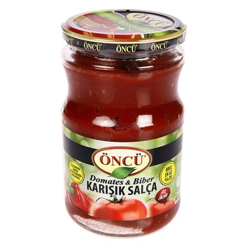 Öncü Karışık Salça Az Acılı 700 Gr Cam