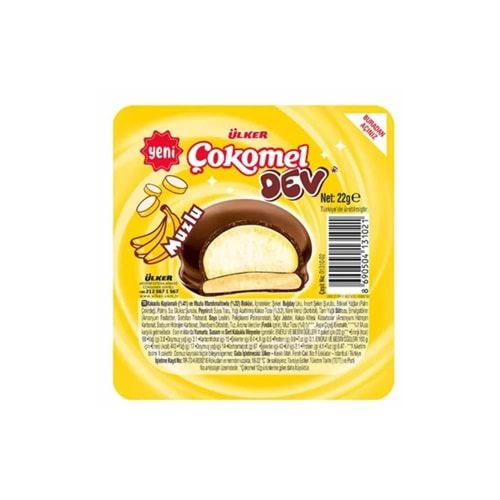 Ülker Çokomel Bisküvi Dev Muzlu 22 Gr