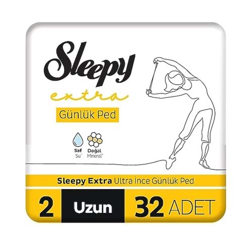 Sleepy Extra Uzun Ped Günlük 32 Adet