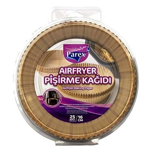 Parex Airfryer Pişirme Kağıdı 16 Cm 25 Li