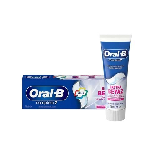 Oral-B Diş Macunu Extra Beyaz Nane Ferahlığı 75 Ml