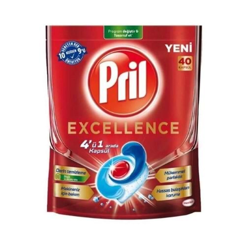 Pril Excellence 4Ü 1 Arada 40Lı Kapsül