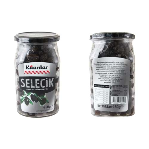 Kaan Siyah Zeytin Yağlı Selecik 450 Gr