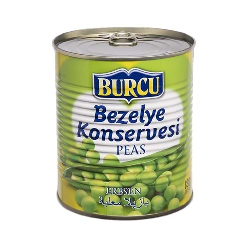 Burcu Bezelye Konservesi 830 Gr Teneke