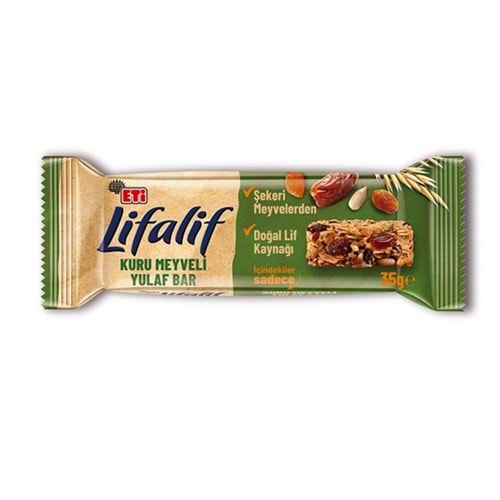Eti Lifalif Kuru Meyveler Yulaf Bar 35 Gr
