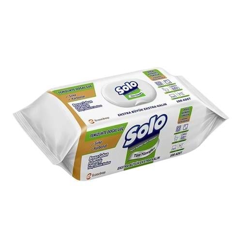 Solo Yüzey Temizleme Havlusu Beyaz Sabun Ferahlığı 100 Lü