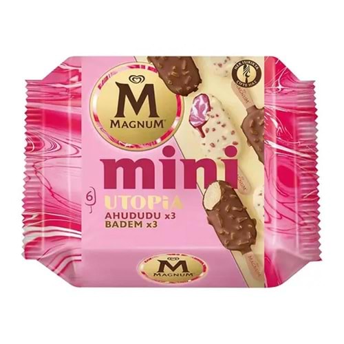 Algida Magnum Mini 6 Lı Utopia Ahududu Badem