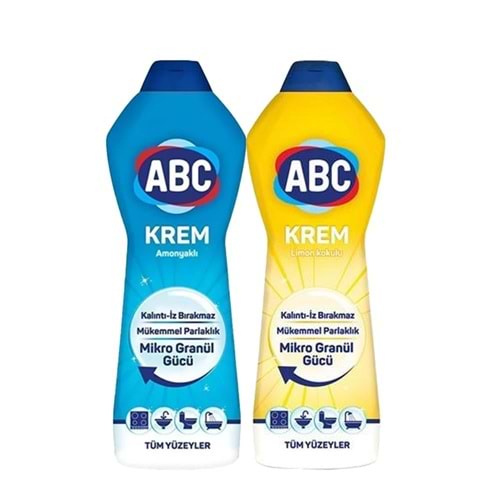 Abc Krem Amonyaklı 750 Ml + 750 Ml Limon Ekonomik Paket
