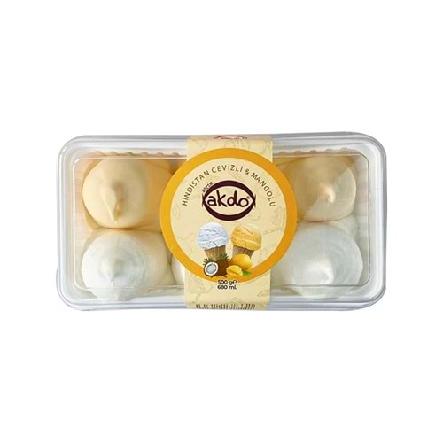 Akdo Dondurma 500 Gr Hindistan Cevizli Mangolu