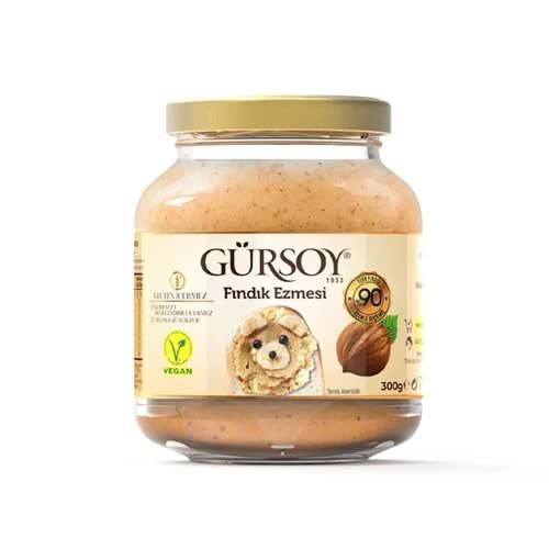Gürsoy Fındık Ezmesi %90 Fındıklı 300 Gr Cam
