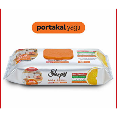Sleepy Mutfak Havlusu Portakal Yağlı 50 Li