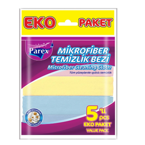 Parex Mikrofiber Temizlik Bezi 5 Li Paket