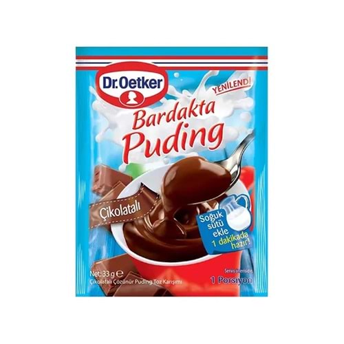 Dr.Oetker Puding Bardakta Çikolatalı 33 Gr