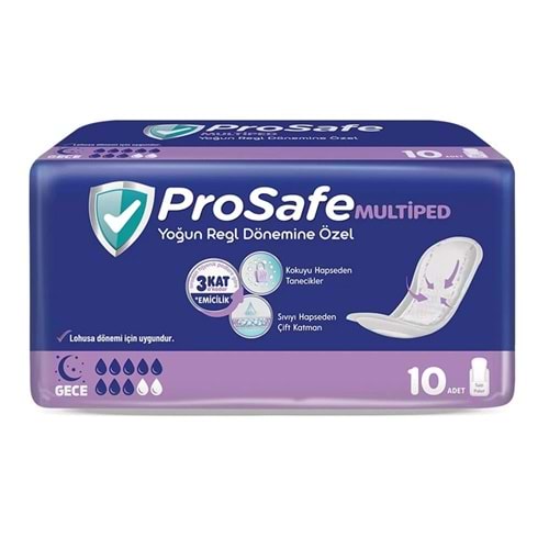 Prosafe Multiped Yoğun Regl Dönemine Özel Gece 10 Lu