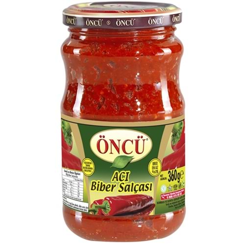Öncü Ev Tipi Acı Biber Salçası 360 Gr