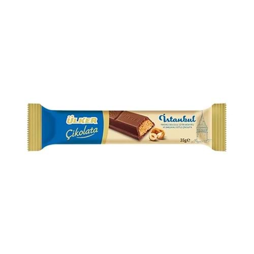 Ülker İstanbul Fındık Dolgulu Çıtır Kadayıflı Baton Çikolata 35 Gr