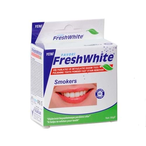 Fresh White Diş Beyazlatıcı Smokers 50 Gr