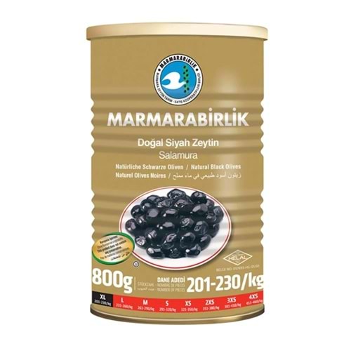 Marmarabirlik Zeytin Mega (Xl) Teneke 800 Gr
