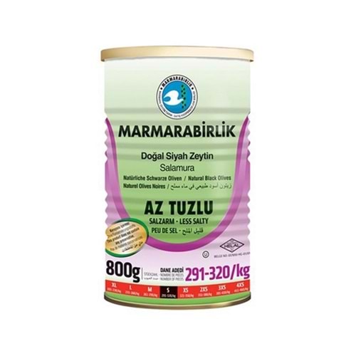 Marmarabirlik Zeytin Hususi (S) Az Tuzlu 800 Gr