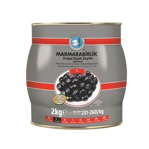 Marmarabirlik Zeytin Hiper (L) 2 Kg Teneke