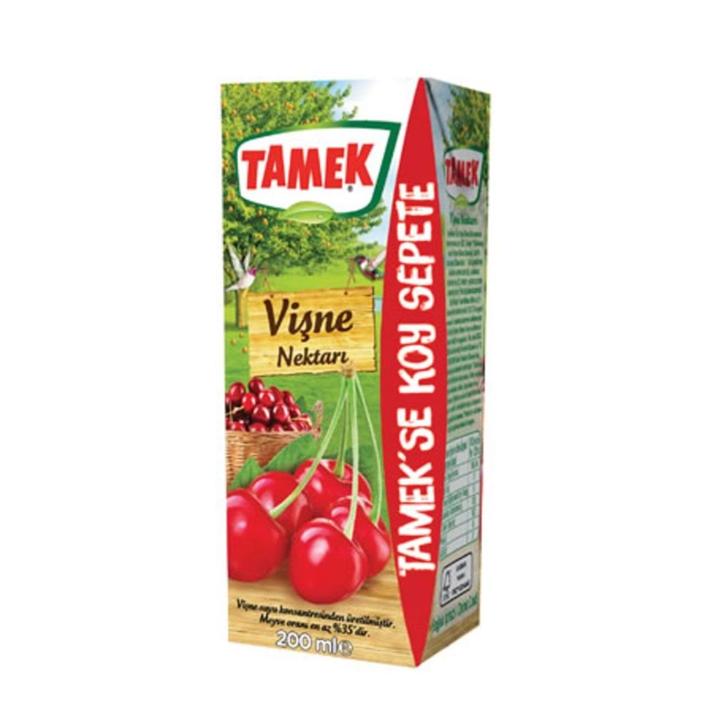 Tamek Vişne Nektari 200 Ml